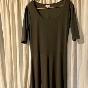 XL Charcoal Gray LuLaRoe Maxi Dress-EUC!